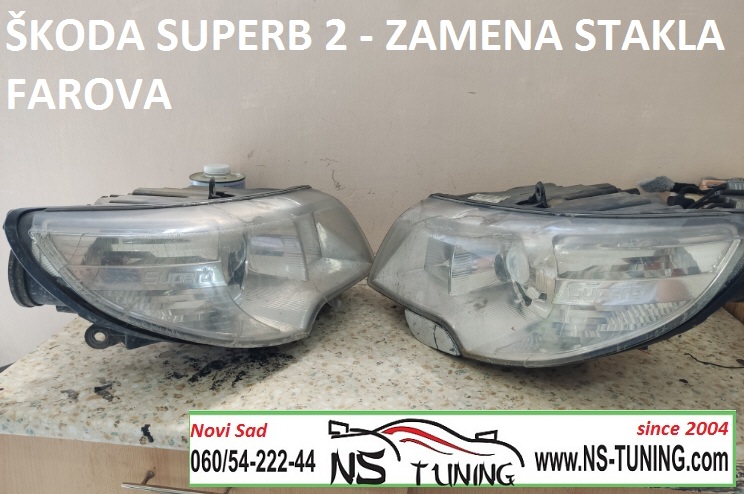 zamena plastike kucista stakla fara skoda superb 2010 novi sad ns tuning